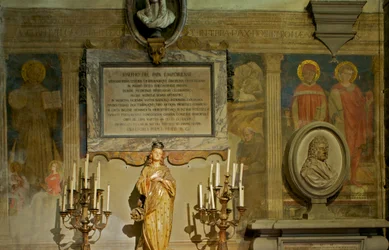 Heiliger Bernhard - Geburt Christi mit den Heiligen Ansano, Ivo und Gerard